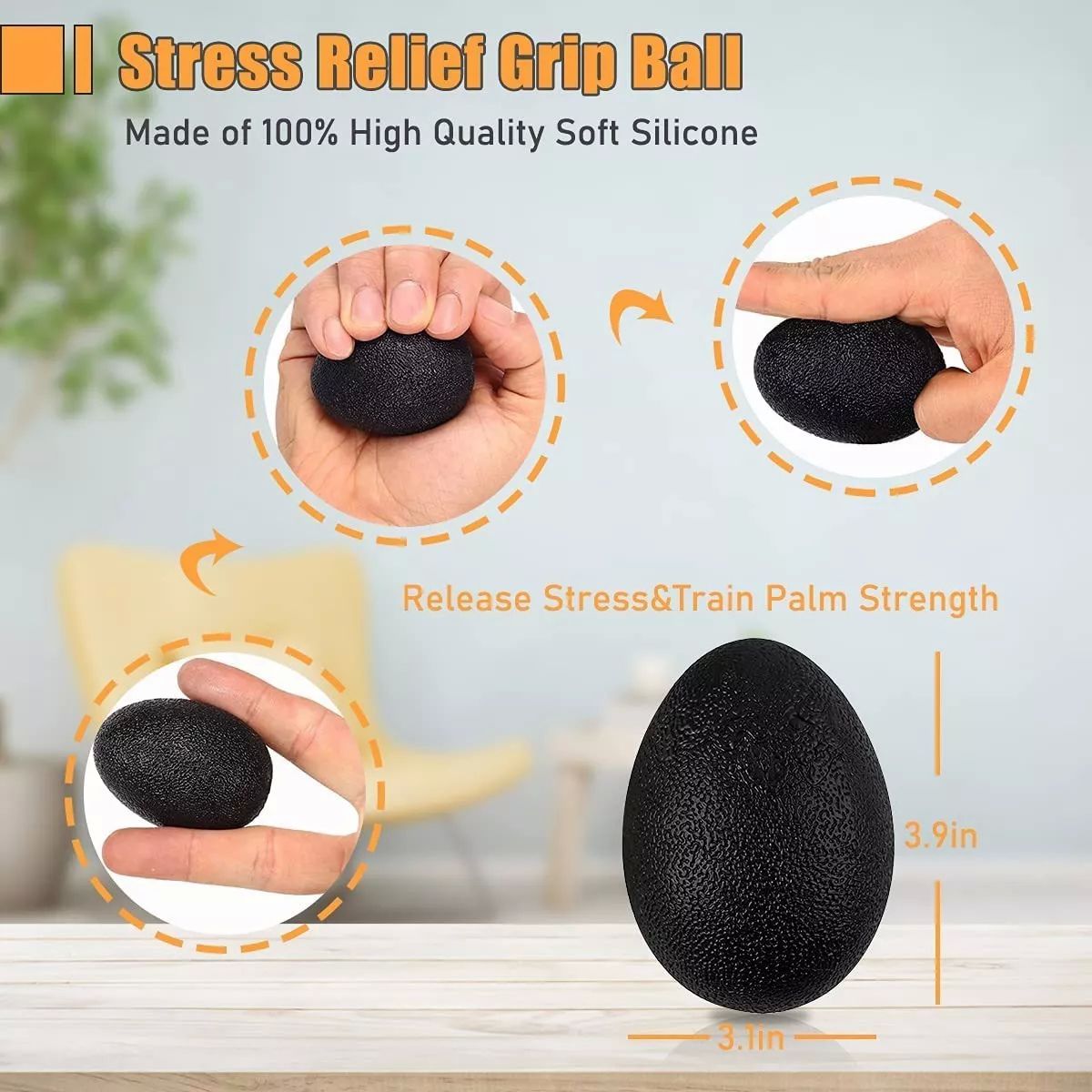 Ejercitador De Dedo Fortalecedor De Agarre Mano Elastica Kit