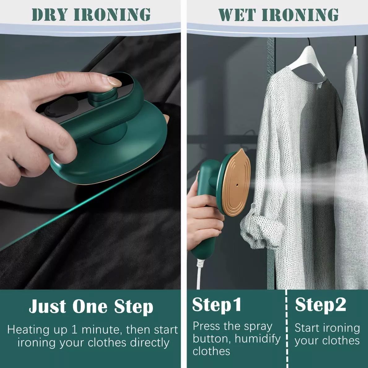 Mini Plancha Vapor De Mano Portátil Vapor Ropa De Viaje