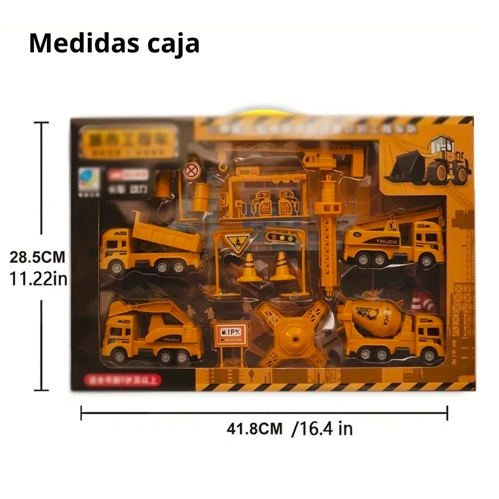 Juguete de Vehículos de Ingeniería - Juego de Transporte y Construcción