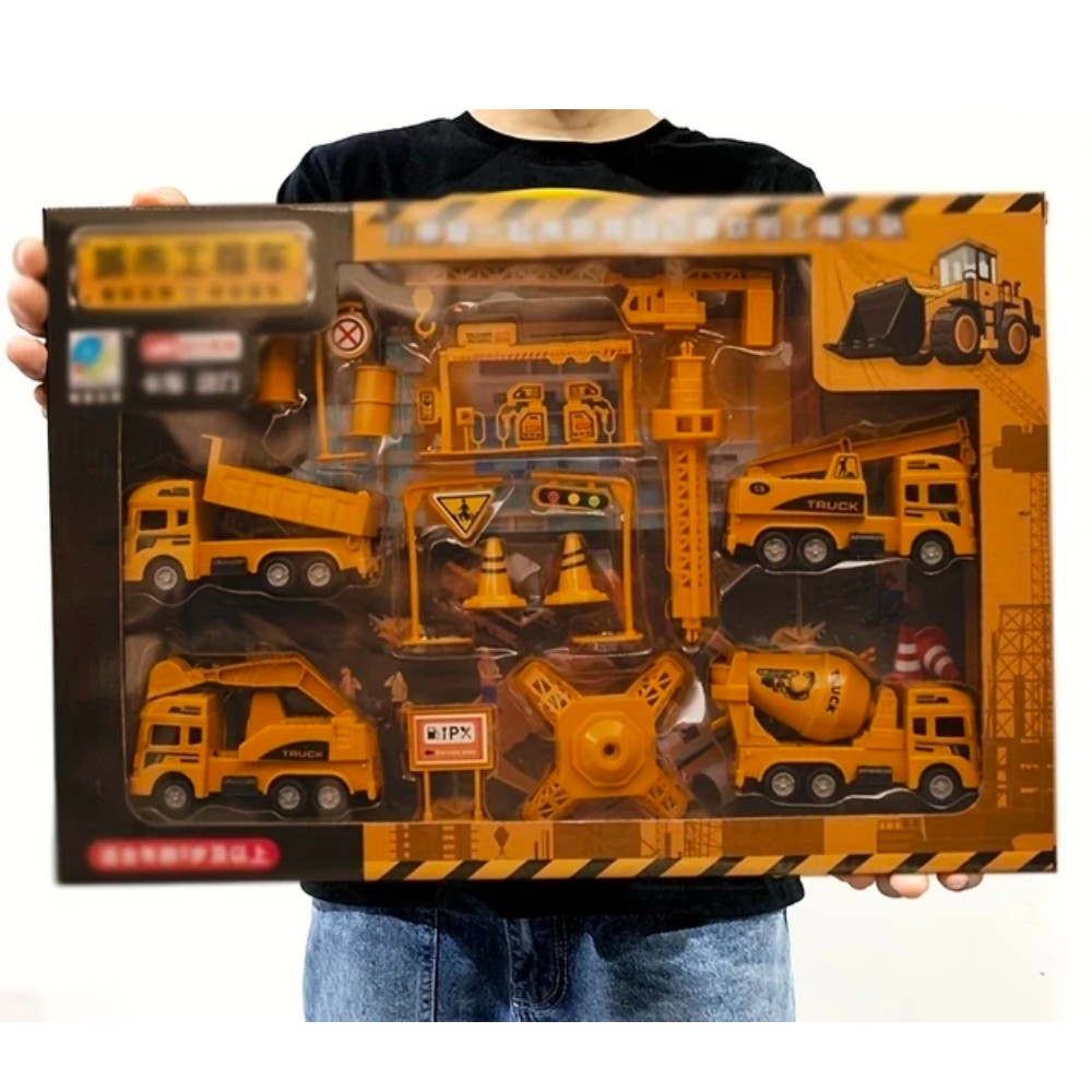 Juguete de Vehículos de Ingeniería - Juego de Transporte y Construcción