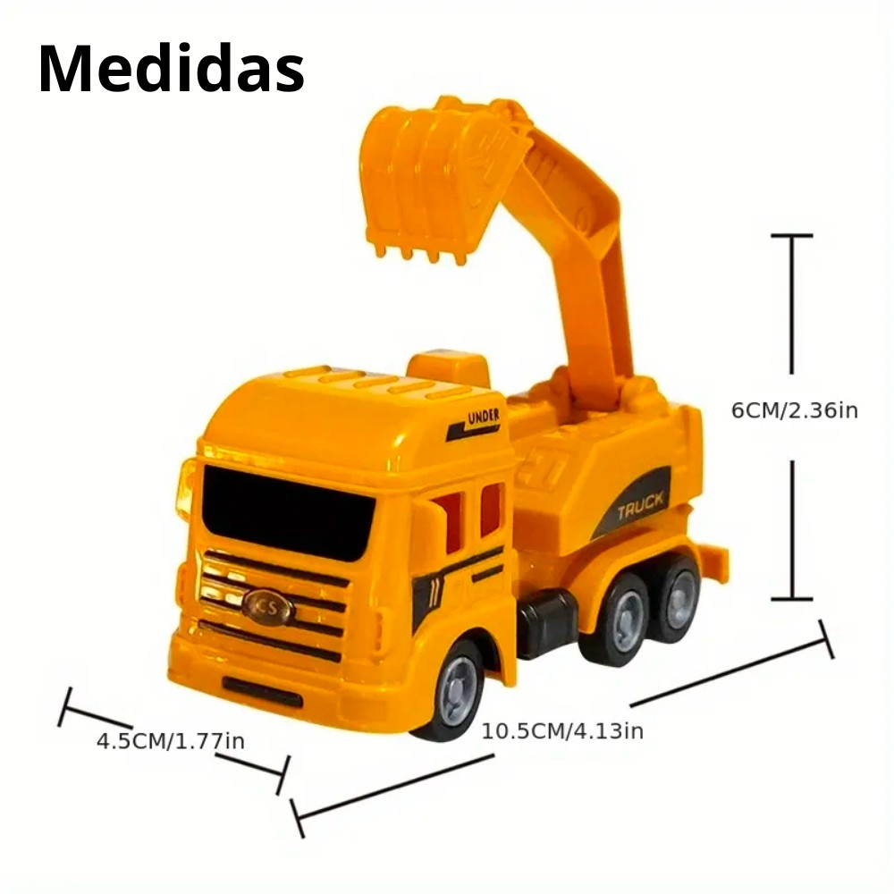 Juguete de Vehículos de Ingeniería - Juego de Transporte y Construcción