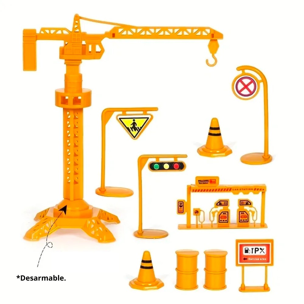 Juguete de Vehículos de Ingeniería - Juego de Transporte y Construcción