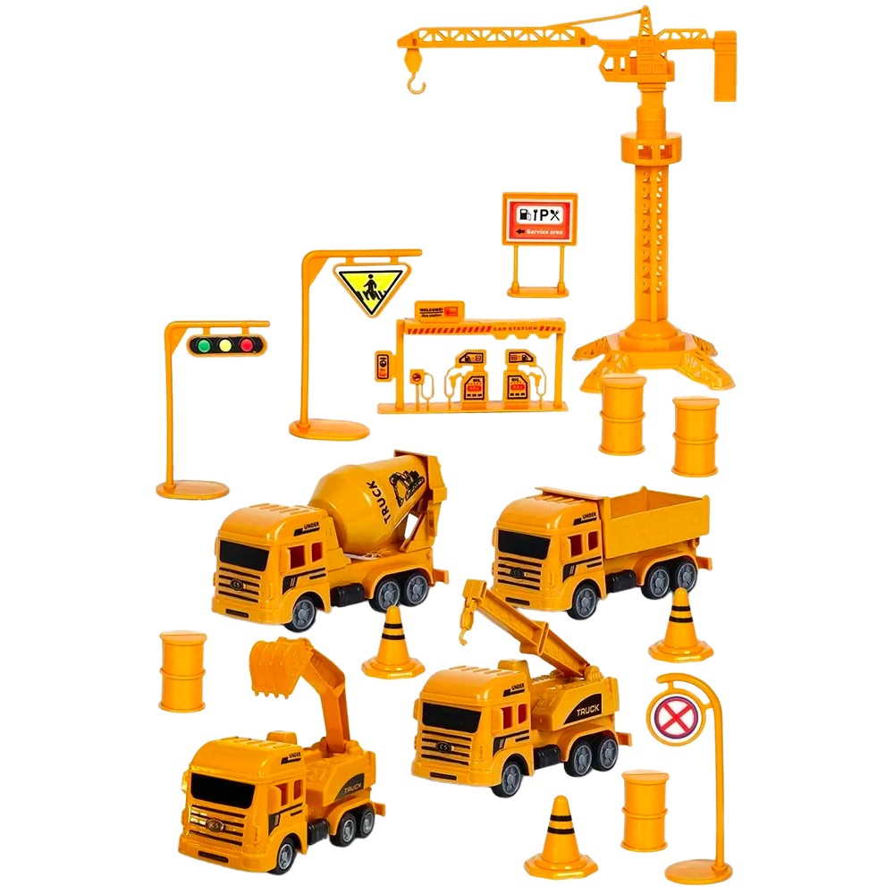 Juguete de Vehículos de Ingeniería - Juego de Transporte y Construcción