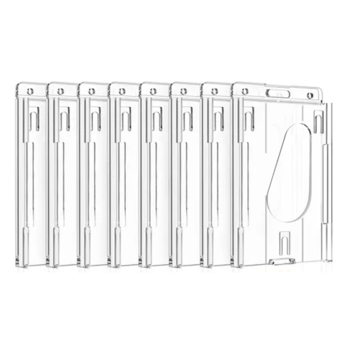 Porta Gafete Porta Credencial Acrilico 25 Pcs Transparente