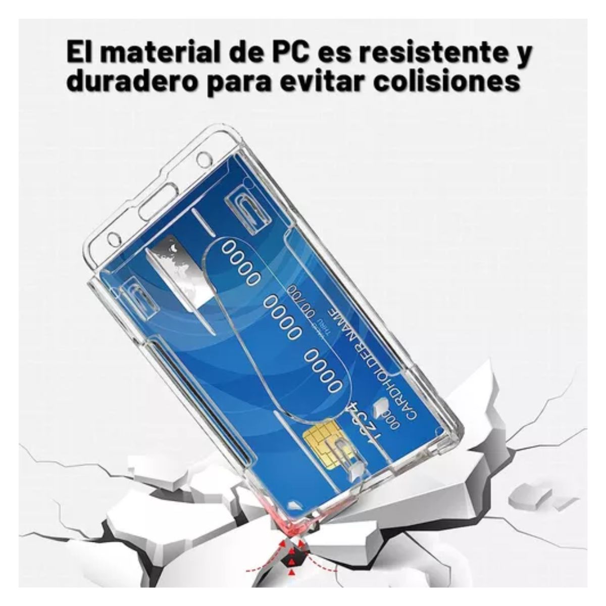 Porta Gafete Porta Credencial Acrilico 25 Pcs Transparente