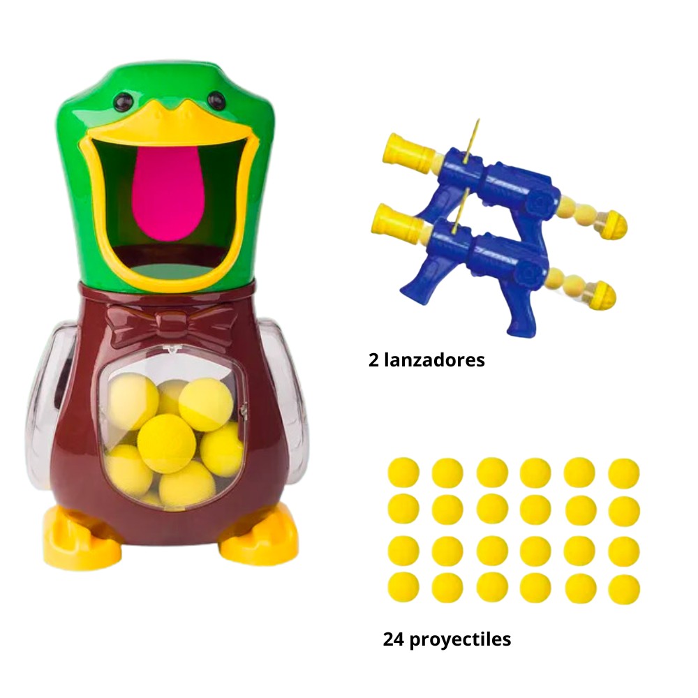 Hungry Shooting Duck Toys, Juego de lanzar pelotas, Dispara al Pato