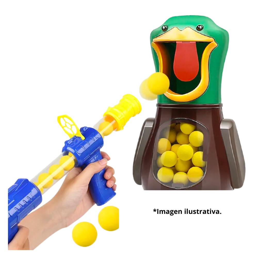 Hungry Shooting Duck Toys, Juego de lanzar pelotas, Dispara al Pato