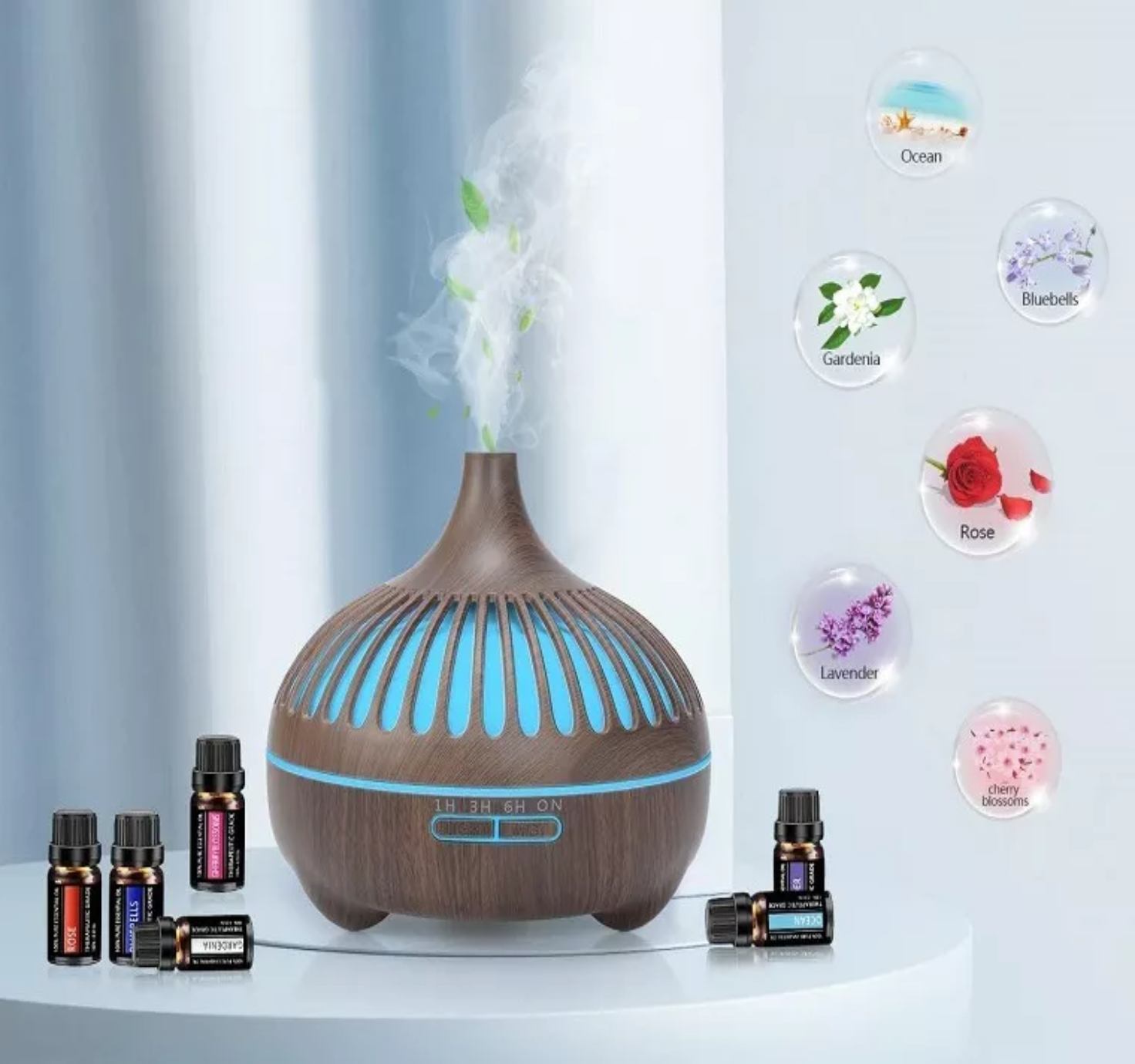 Humidificador Aromaterapia 550ml Difusor De Aceite Esencial