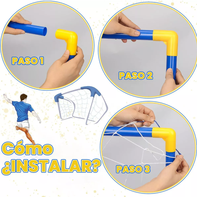 Set De 1 Porterias De Plástico Futbol Rapido.