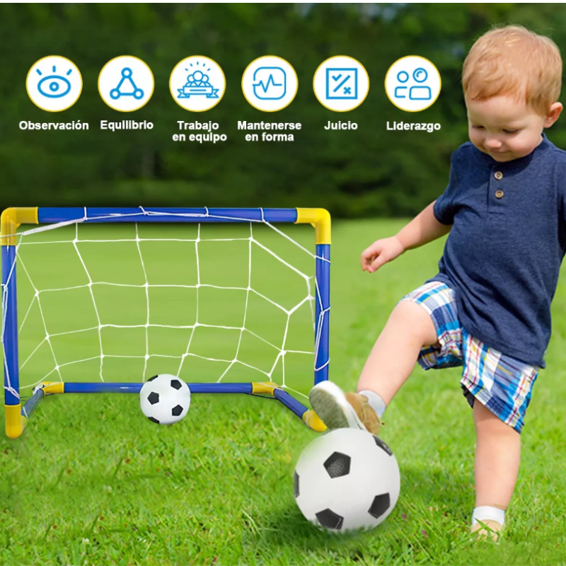 Set De 1 Porterias De Plástico Futbol Rapido.