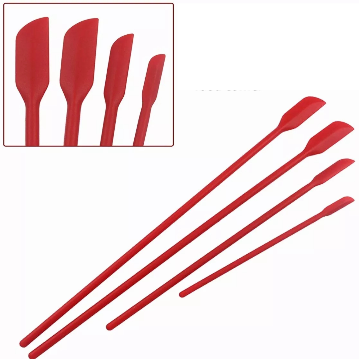 Set 10 Utensilios De Cocina De Silicona Espatulas Reposteria