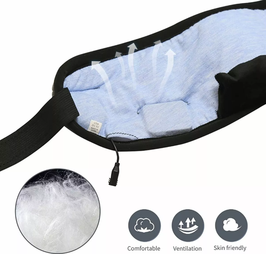 Antifaz Con Audífonos Dormir Auriculares Bluetooth