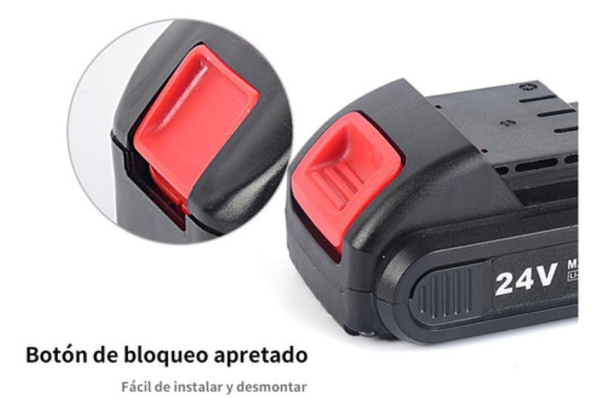 Genérico Hidrolavadora Inalámbrica Pistola Batería 7500 Mah Negro