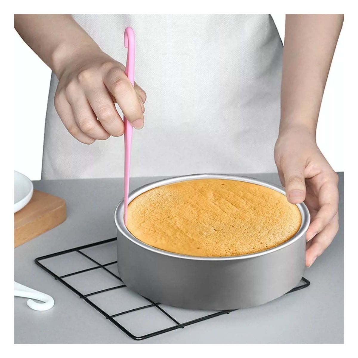 Kit De Herramientas Para Hornear Repostería Peine Raspa 9 Pzs,Rosa