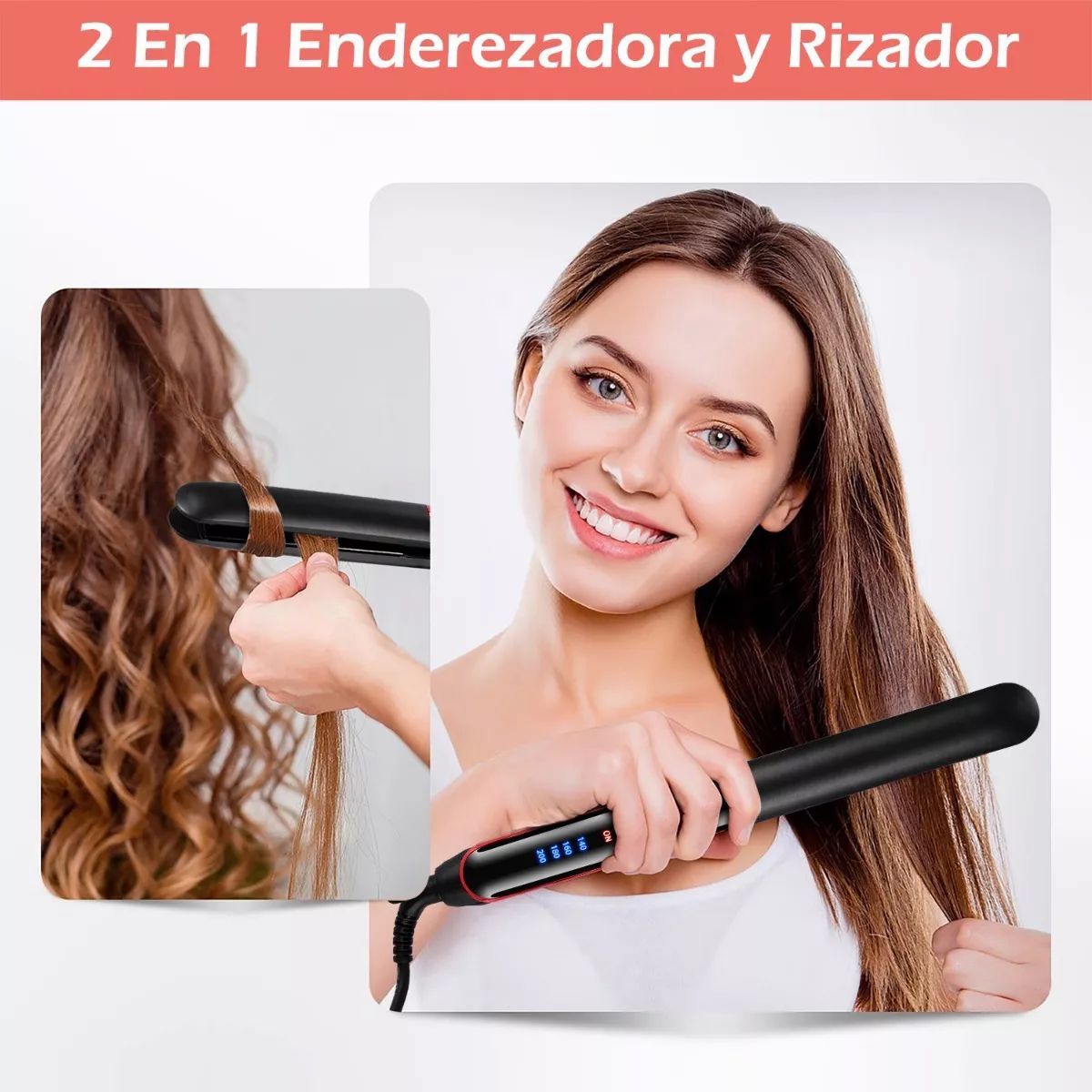 Plancha Para Cabello De Cerâmica Plancha Para Pelo Y Rizado