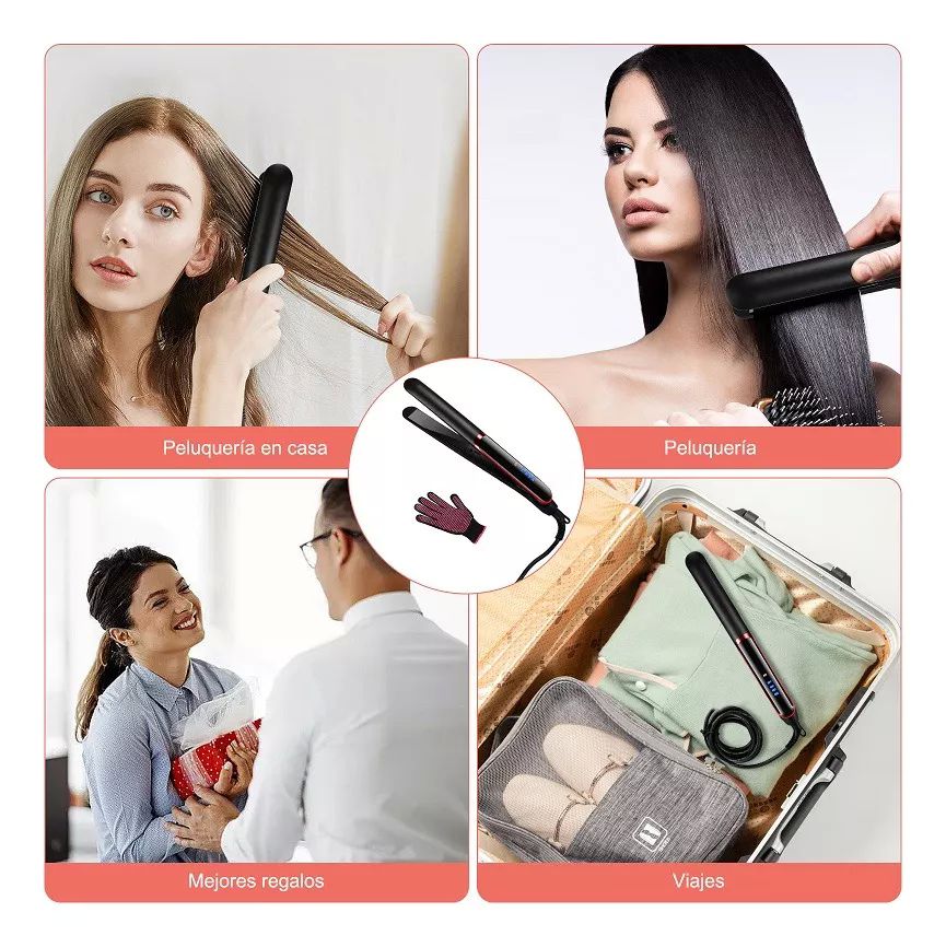 Plancha Para Cabello De Cerâmica Plancha Para Pelo Y Rizado