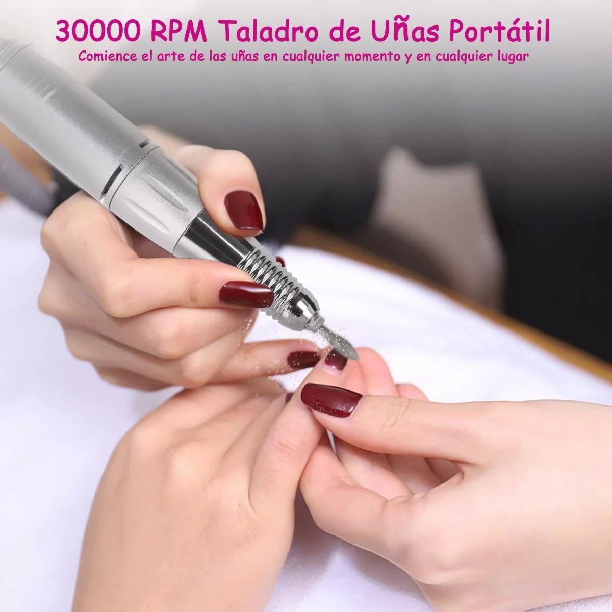30000 Rpm Esmeril Para Uñas Drill Pulidor Kit Profesional