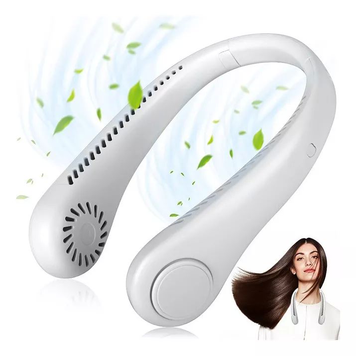 Ventilador Cuello Colgante Usb Sin Hojas Portátil 3 Modos