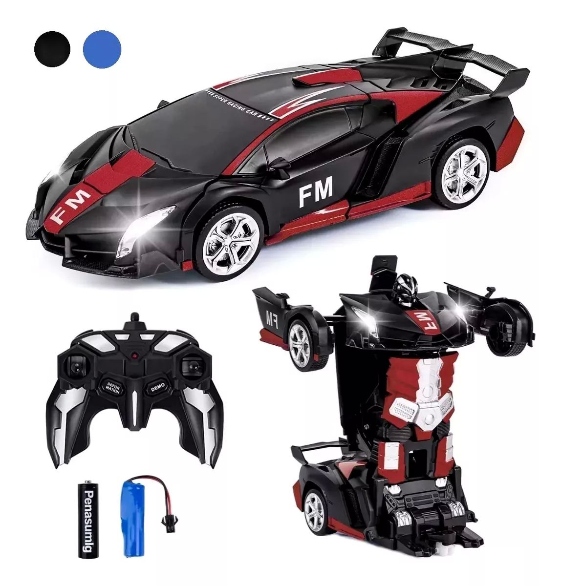 COCHE TELEDIRIGIDO TRANSFORMERS DE CONTROL REMOTO PARA NIÑOS
