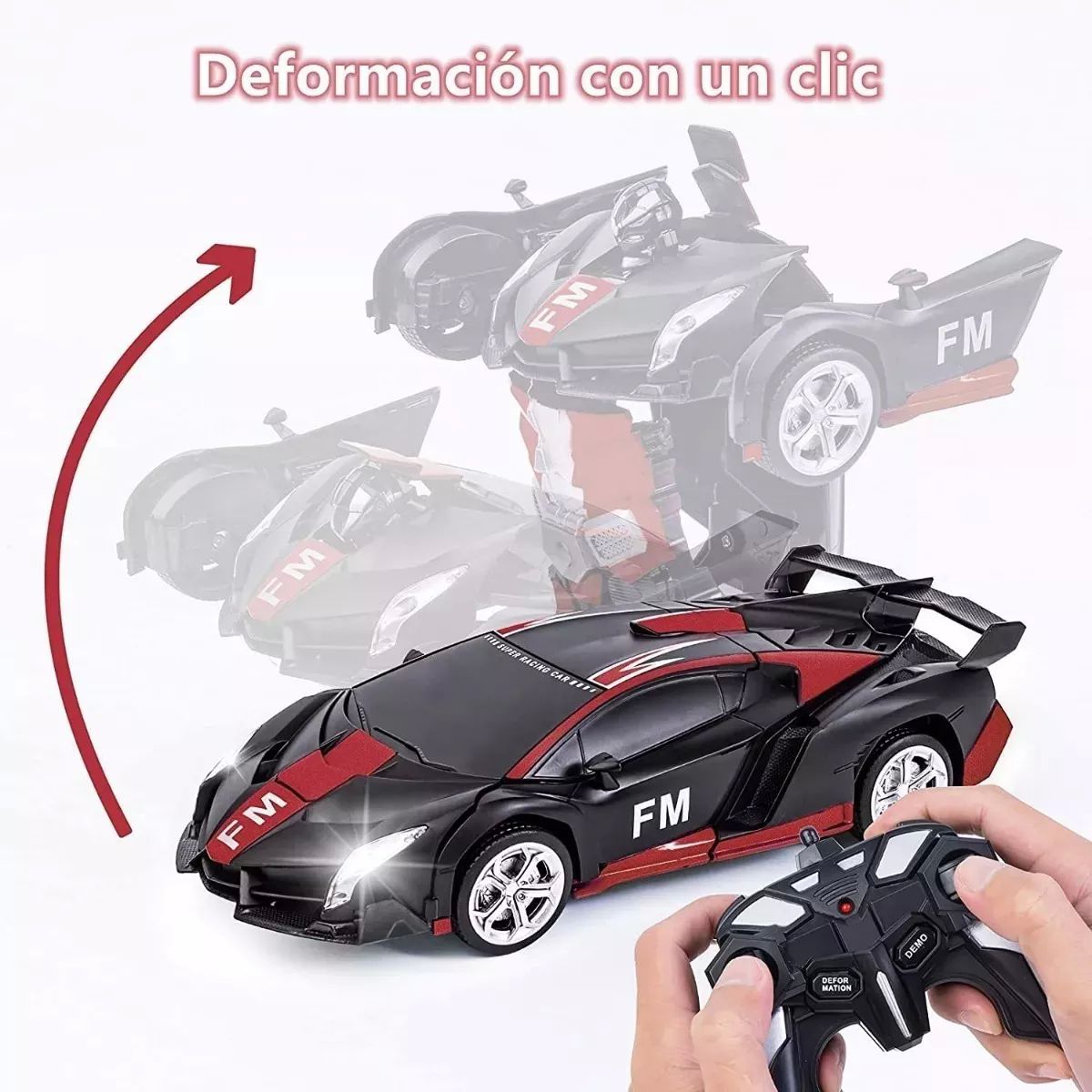 COCHE TELEDIRIGIDO TRANSFORMERS DE CONTROL REMOTO PARA NIÑOS