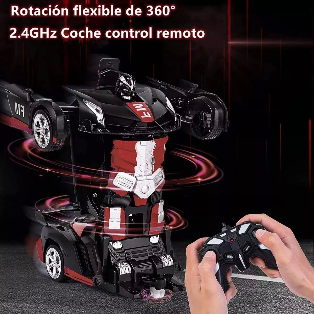 COCHE TELEDIRIGIDO TRANSFORMERS DE CONTROL REMOTO PARA NIÑOS