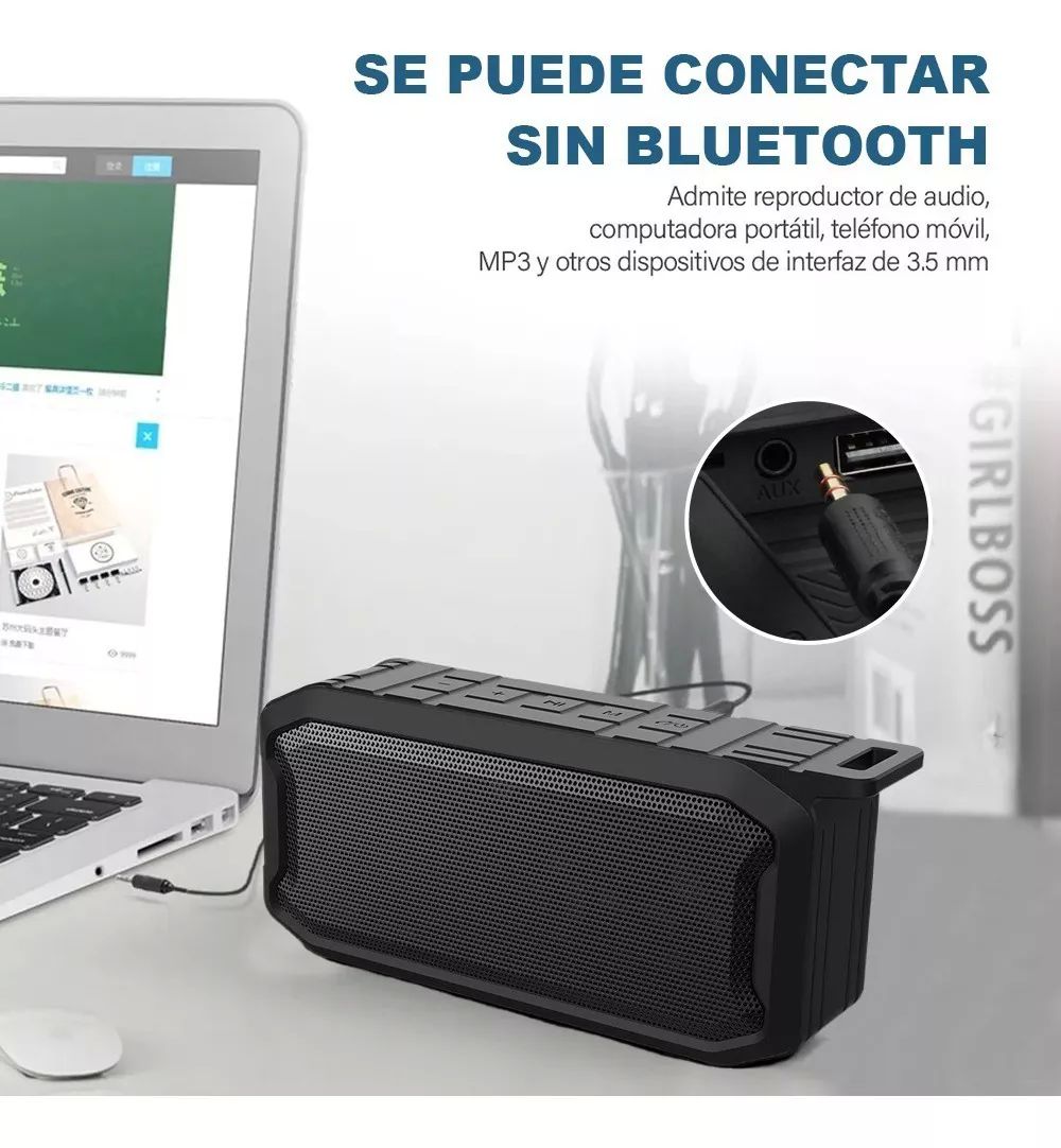Bocina Bluetooth 5.0 Portátile Altavoces Impermeable Duales