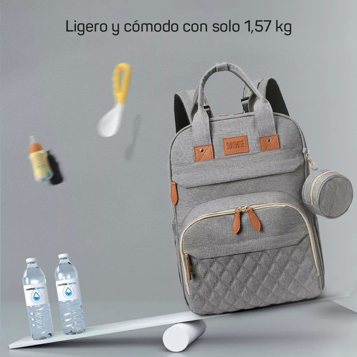 Mochila Pañalera 12 En 1 Cambiador Multifunción Organizador