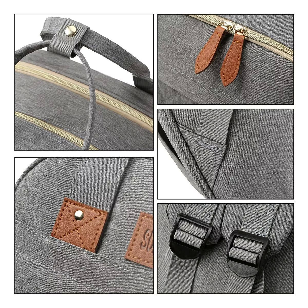 Mochila Pañalera 12 En 1 Cambiador Multifunción Organizador