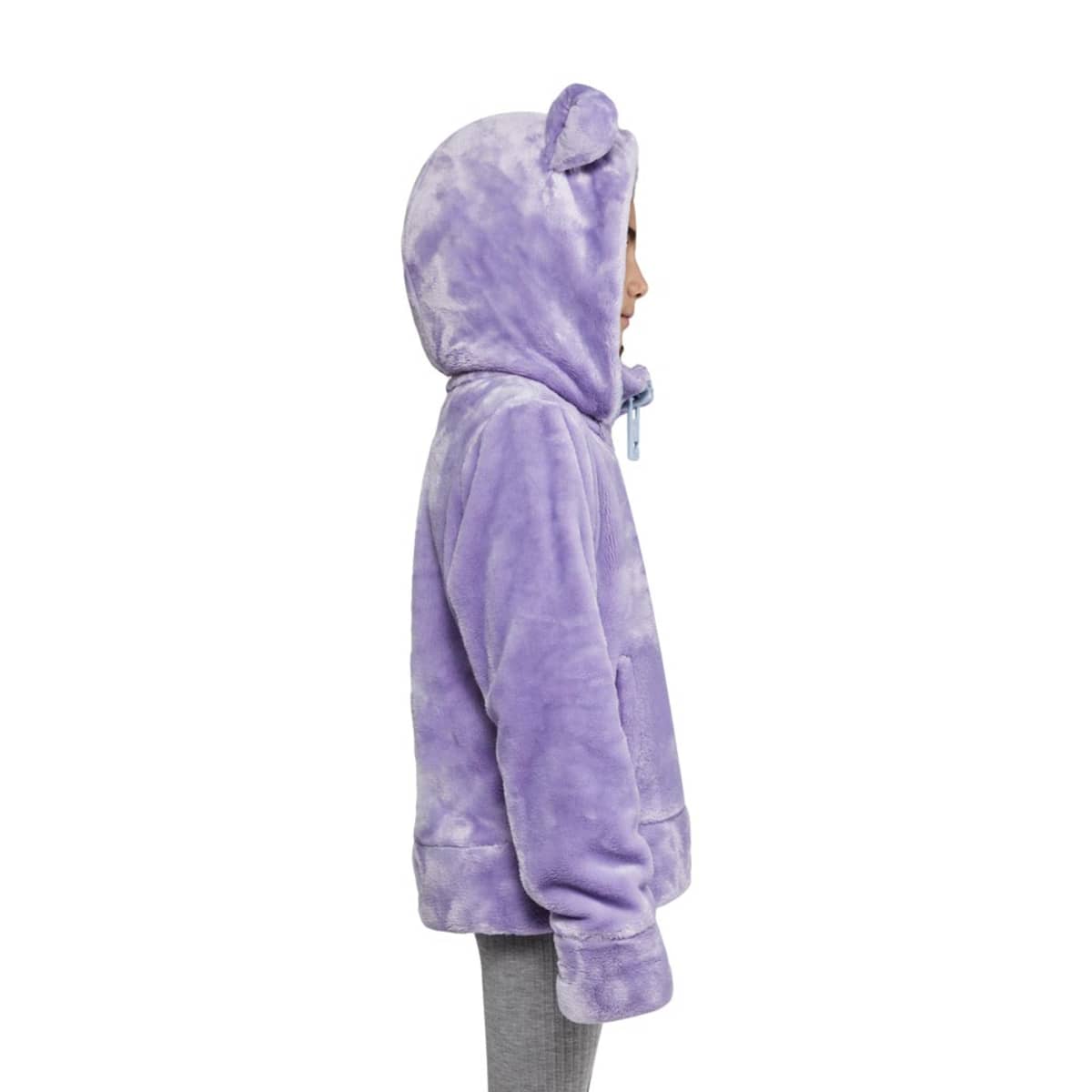 Chamarra Teddy 3D para niña, con orejitas, color lila, marca Holly Land Kids, mod. 1042068