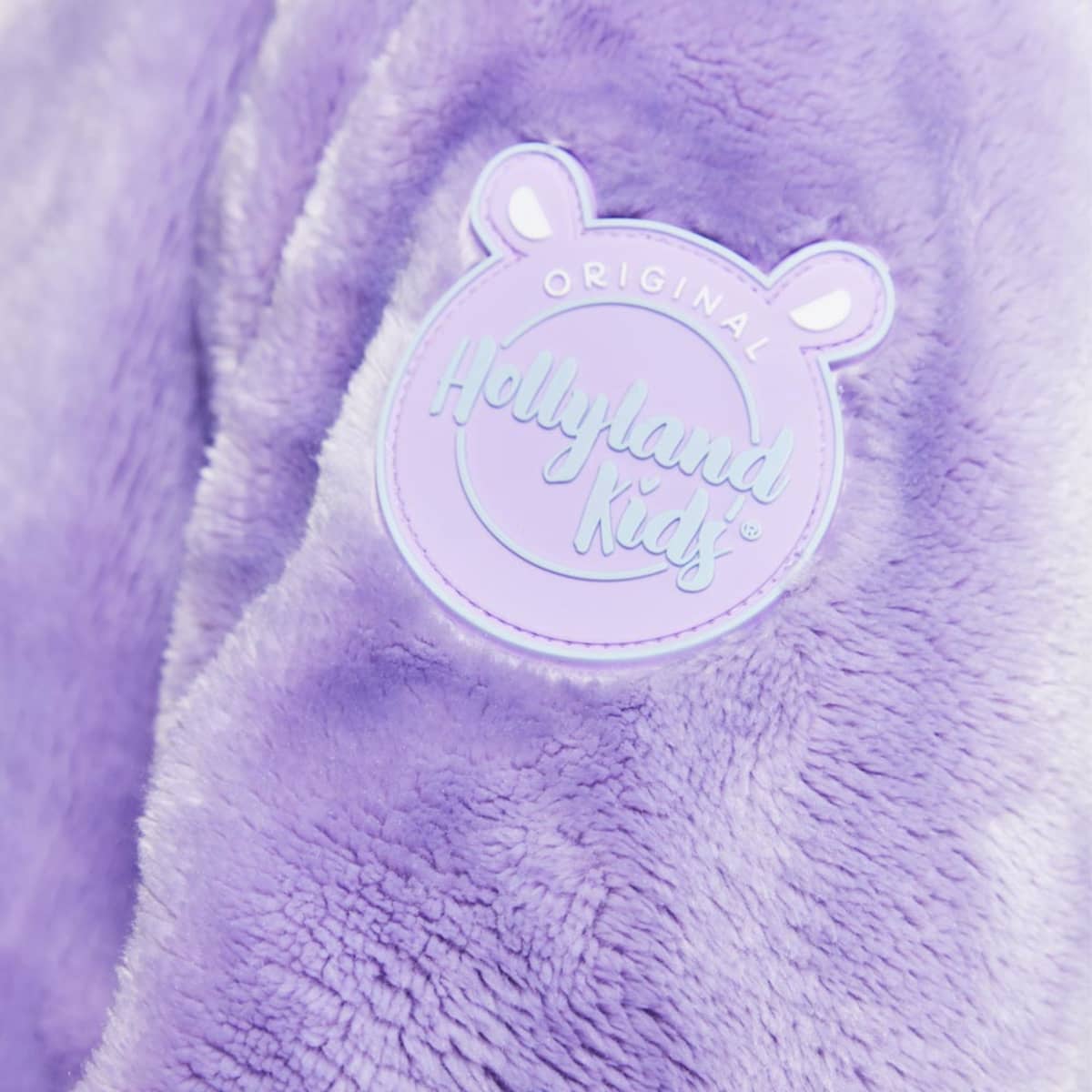 Chamarra Teddy 3D para niña, con orejitas, color lila, marca Holly Land Kids, mod. 1042068