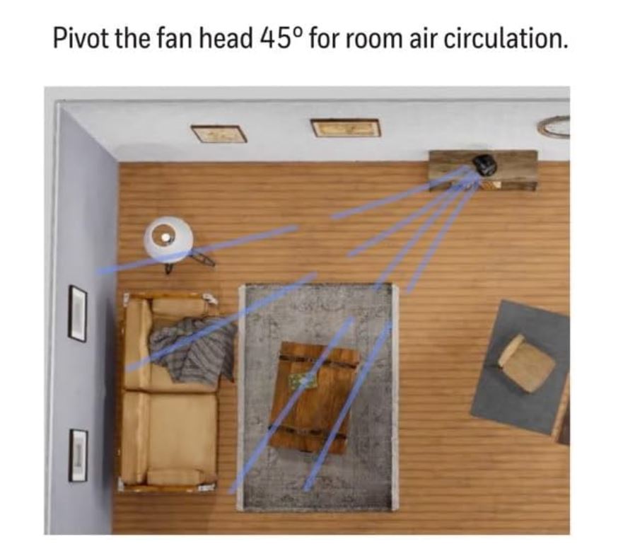 Honeywell Ventilador de Mesa Oscilante Turbo Power con 3 Velocidades, Circulador de Aire con Opción de Montaje en Pared, Ideal para Hogar y Oficina- HPF860BWM (Reacondicionado)