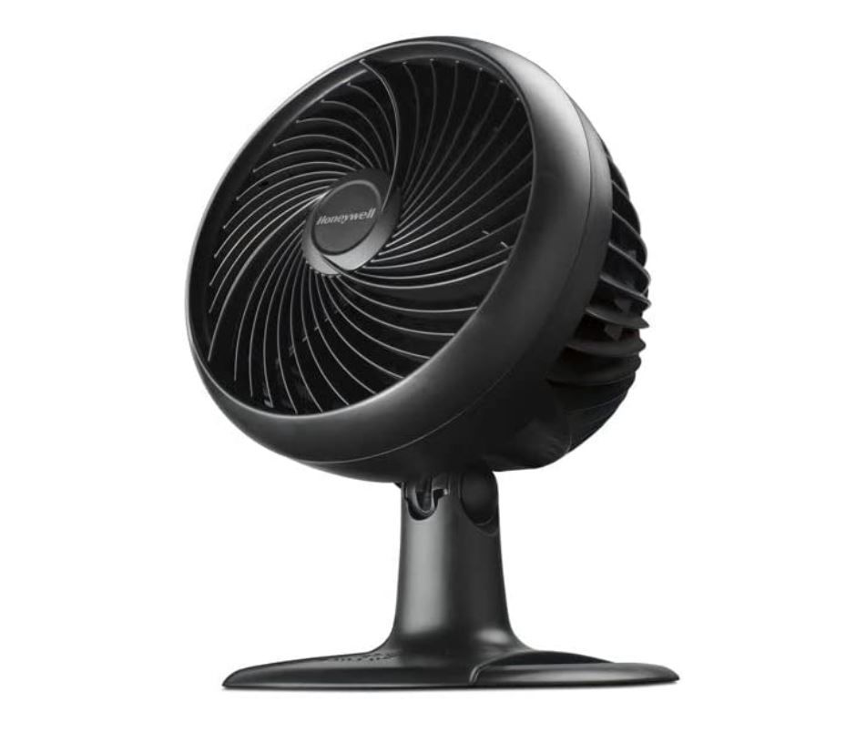 Honeywell Ventilador de Mesa Oscilante Turbo Power con 3 Velocidades, Circulador de Aire con Opción de Montaje en Pared, Ideal para Hogar y Oficina- HPF860BWM (Reacondicionado)