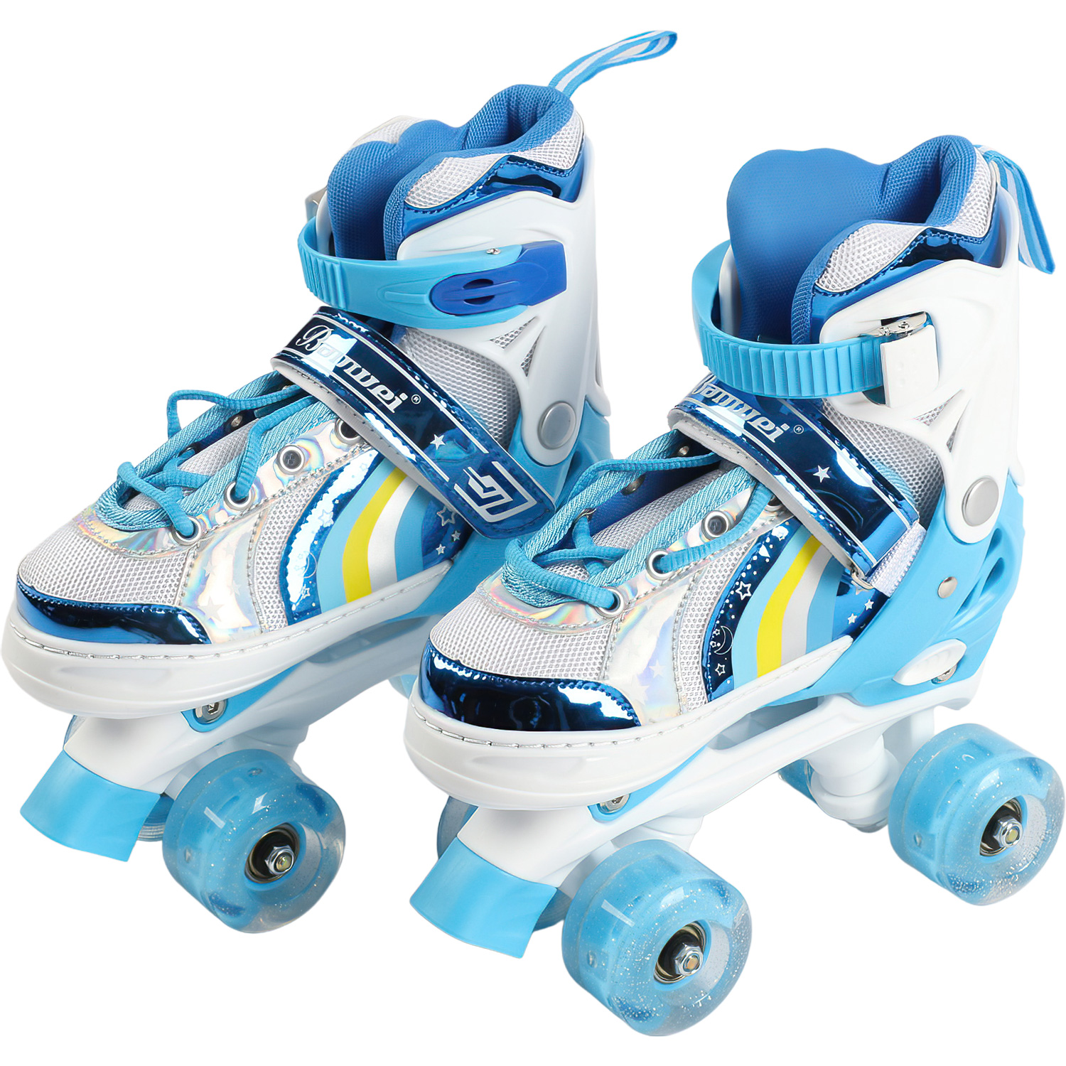 Patines De 4 Ruedas Ajustable Niño Niña Rueda Luces Led