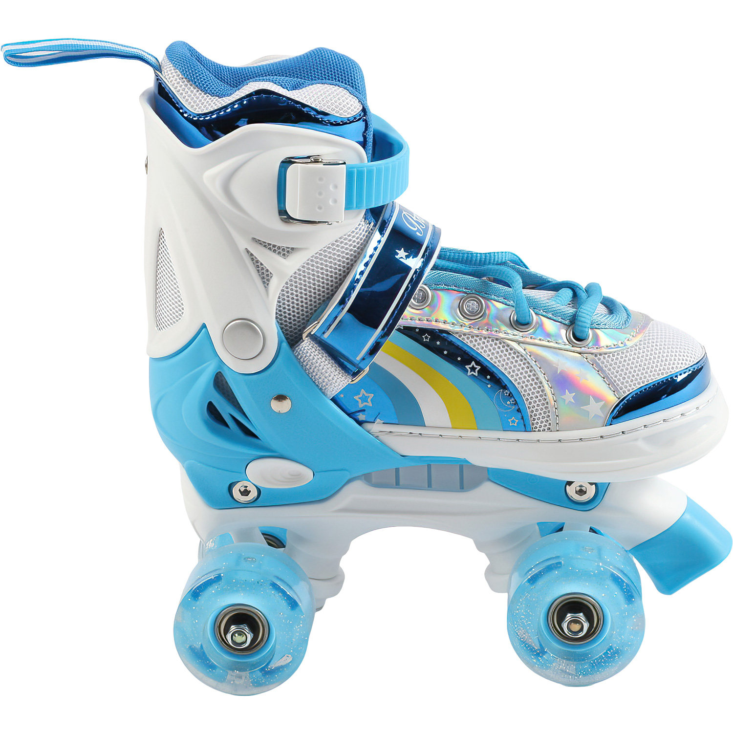 Patines De 4 Ruedas Ajustable Niño Niña Rueda Luces Led