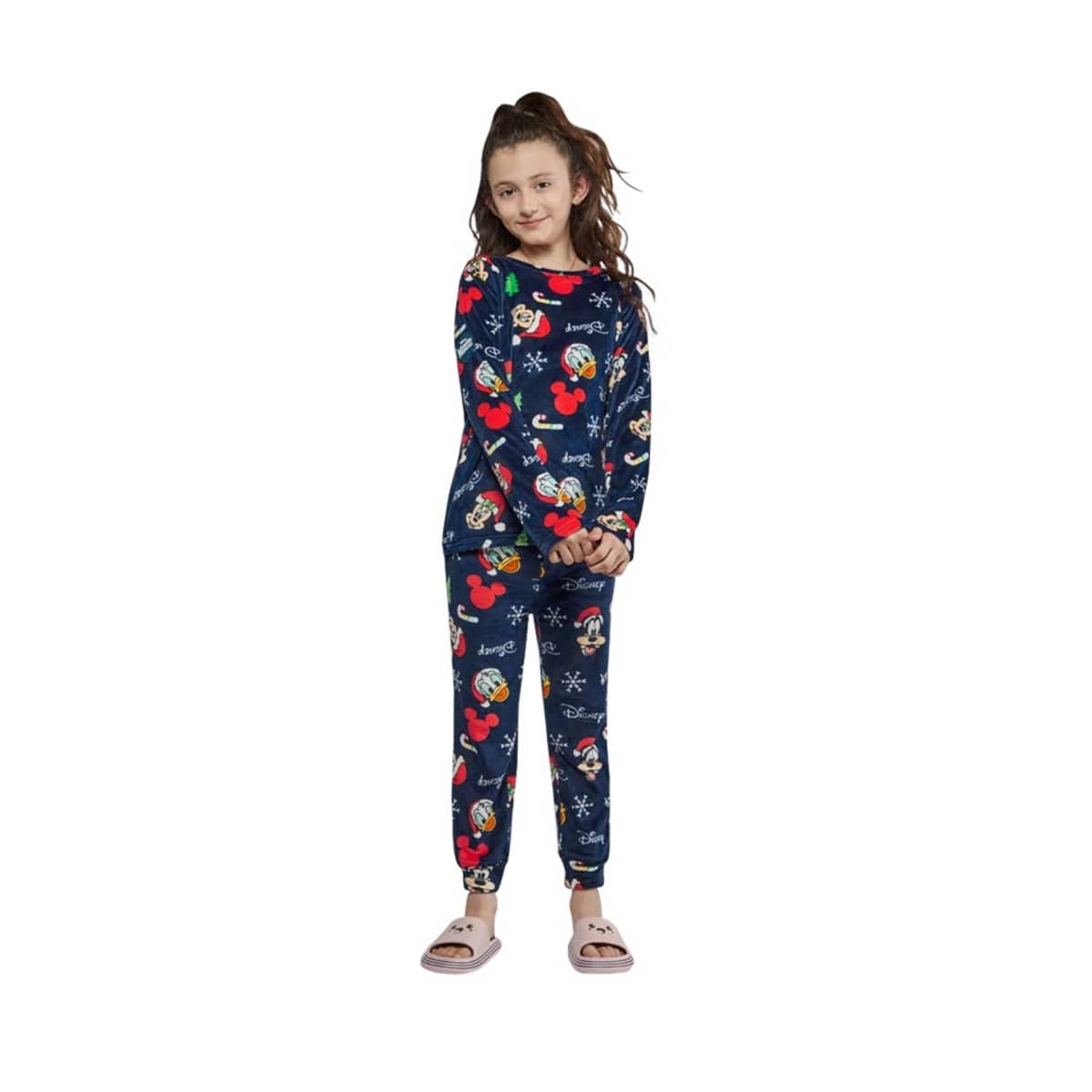 Pijama de Disney de 2 piezas para niña, color azul marino, mod. 1092048