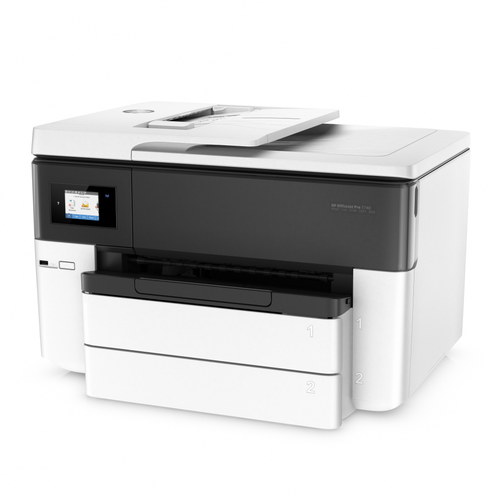 Impresora Multifuncional HP OfficeJet Pro 7740 de Formato Ancho, Color, Inyección, Inalámbrico, Print/Scan/Copy/Fax