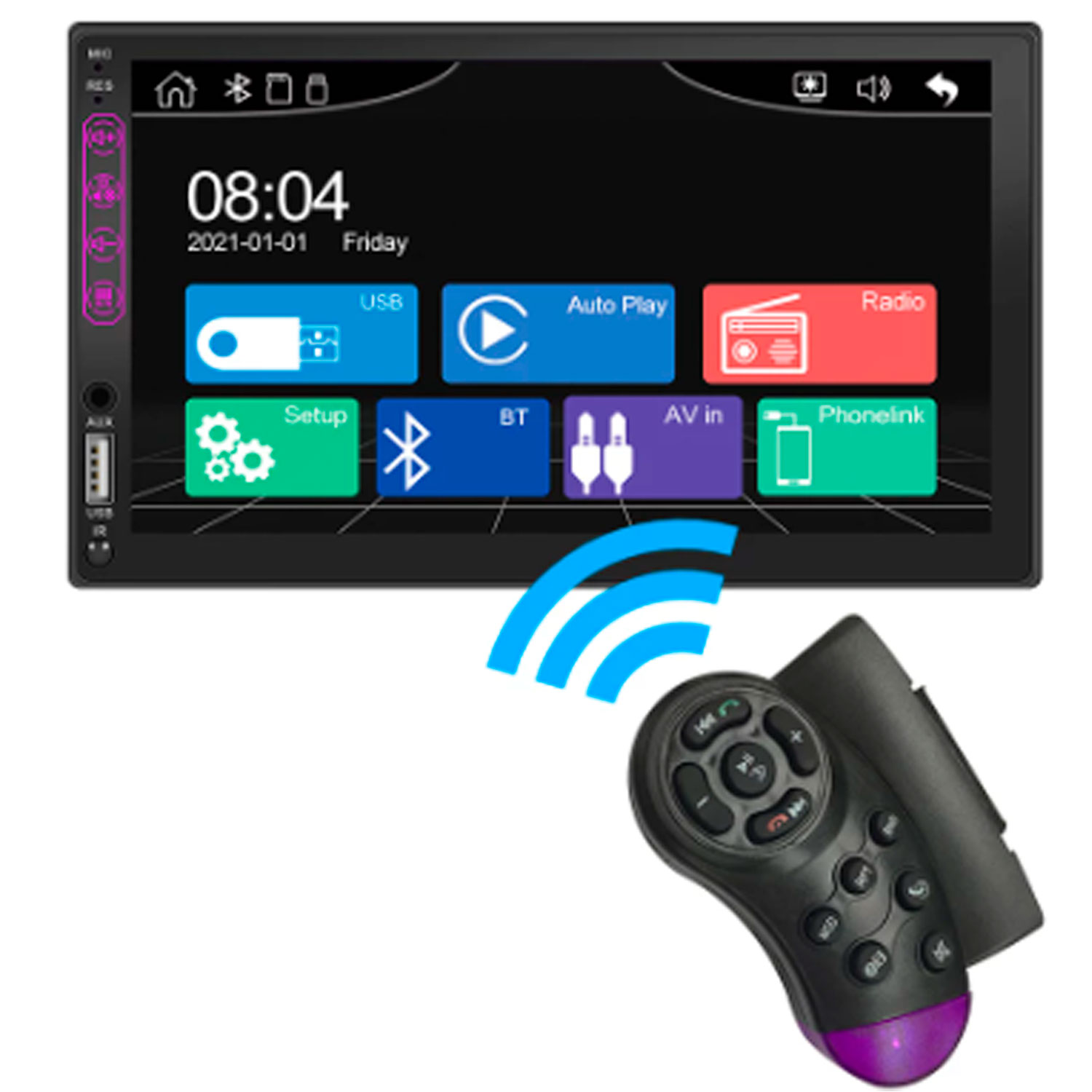 Auto Estereo Con pantalla Touch Hd 2 din Con control para Volnte y Camara de Reversa Gps