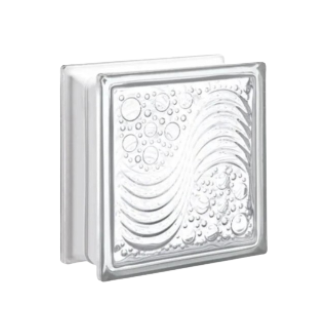 12 Pzs Vitroblock Marina 19X19X8 Transparente