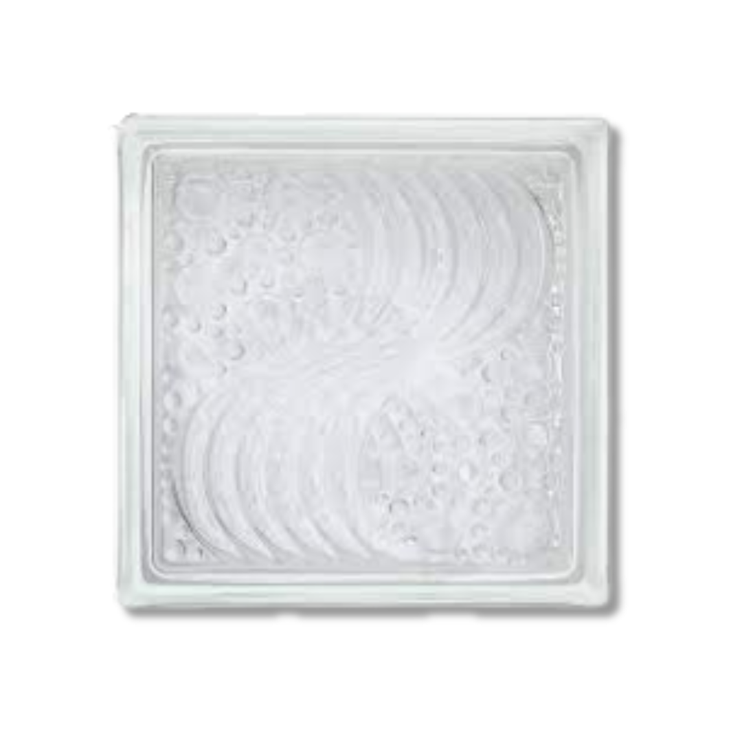 12 Pzs Vitroblock Marina 19X19X8 Transparente