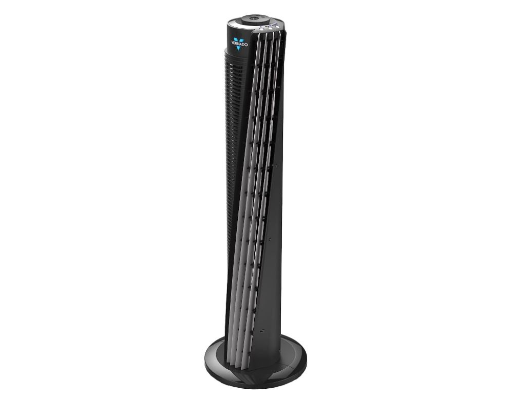 Vornado 173 ventilador de torre 37 tecnología de circulación V-flow diseño compacto abanico silencioso con 3 velocidades temporizador de 8hrs y control remoto(Reacondicionado)