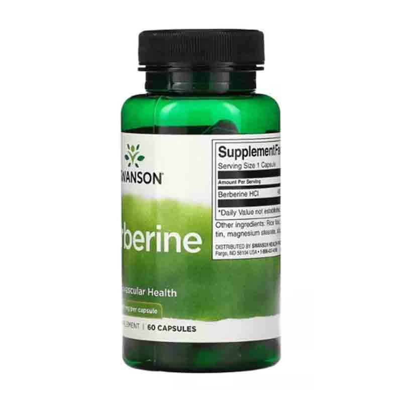 Berberina 400mg 60 capsulas Swanson Barberine Ayuda al Corazon 