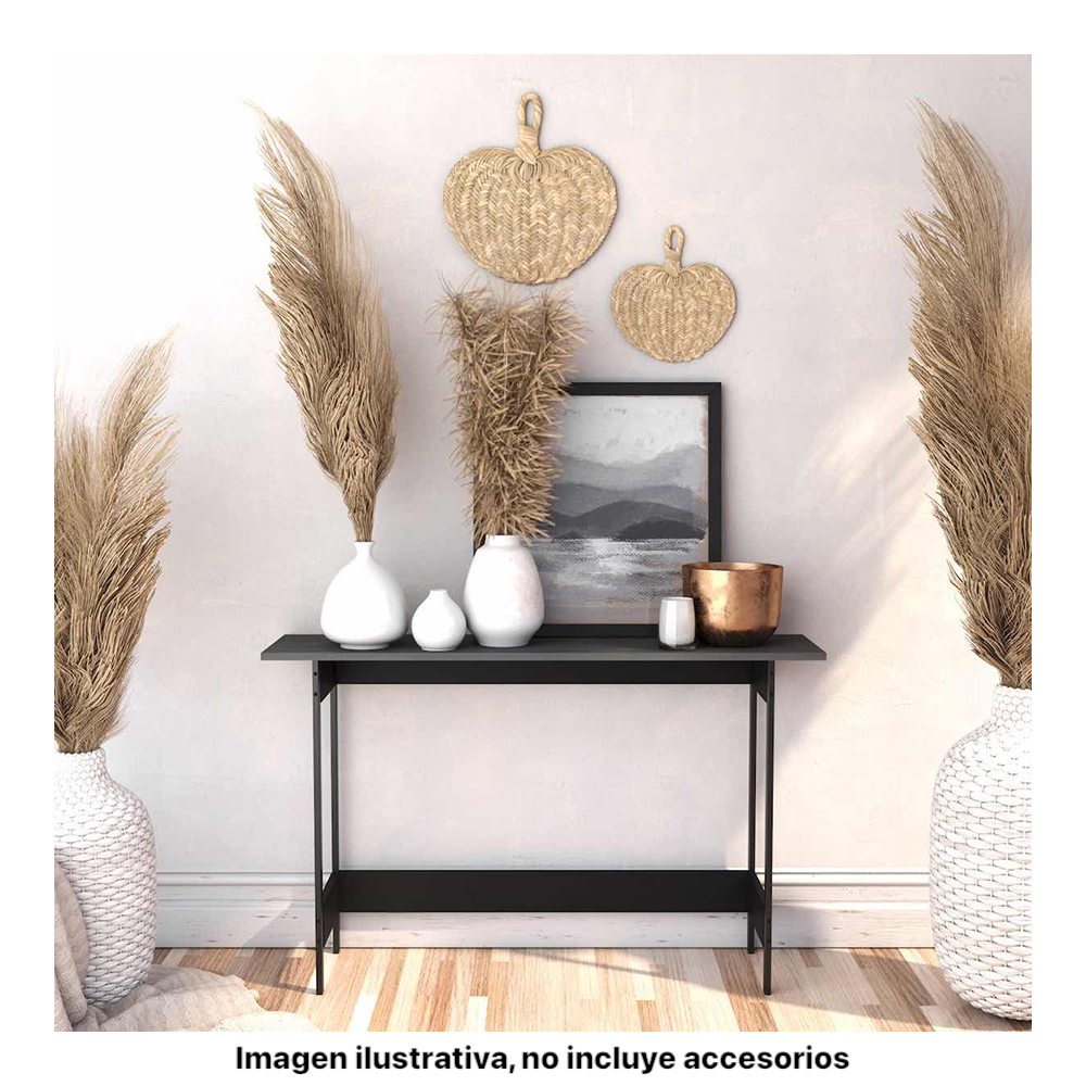 Mesa Recibidor de Pasillo, Mesa Auxiliar  Playcon Color Gris