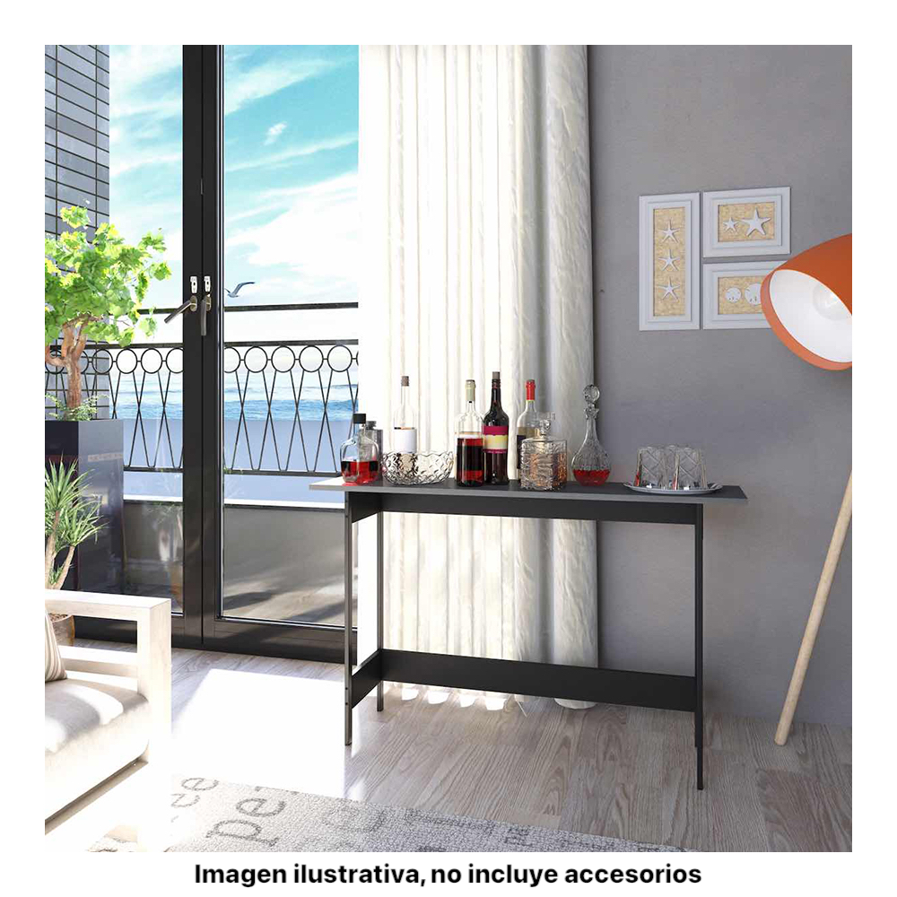 Mesa Recibidor de Pasillo, Mesa Auxiliar  Playcon Color Gris