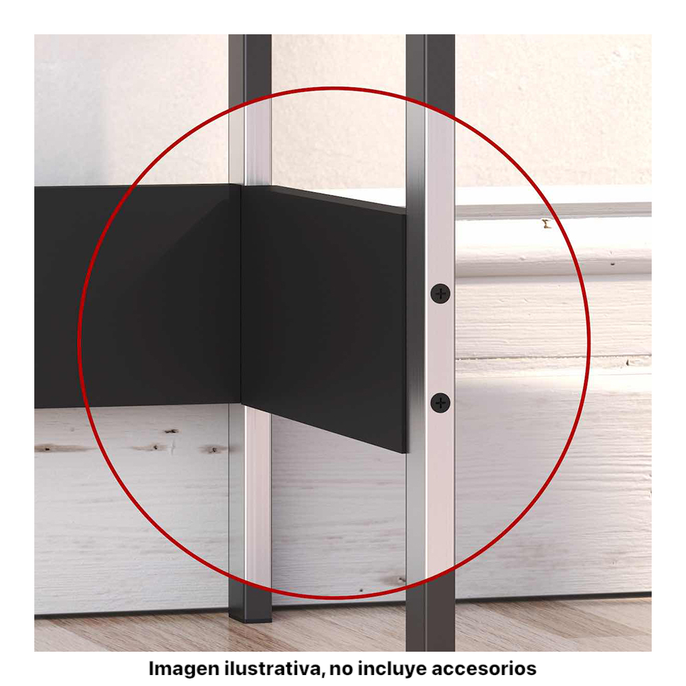 Mesa Recibidor de Pasillo, Mesa Auxiliar  Playcon Color Gris