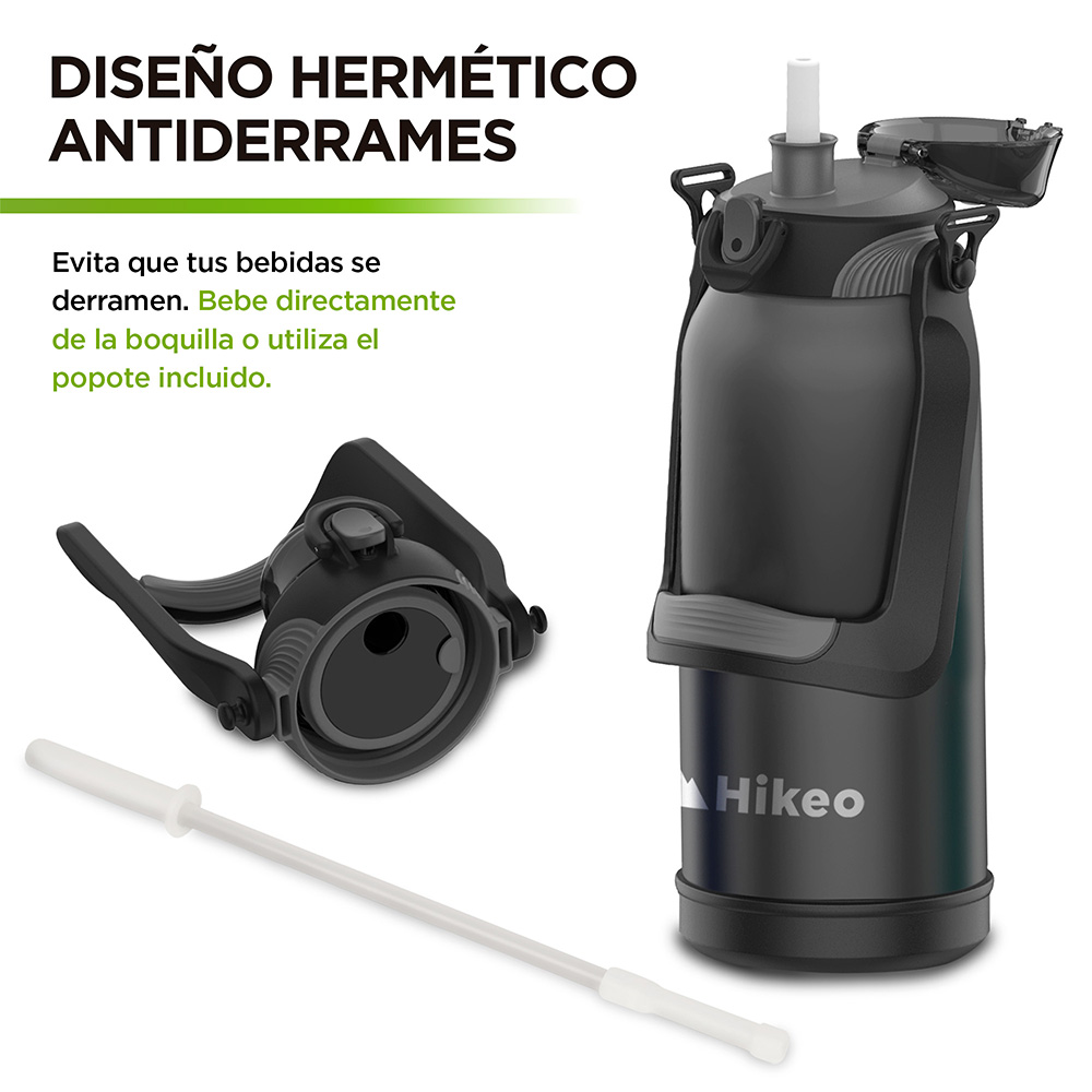 Termo para Agua de 2 Litros de Acero Inoxidable Ultra Resistente 