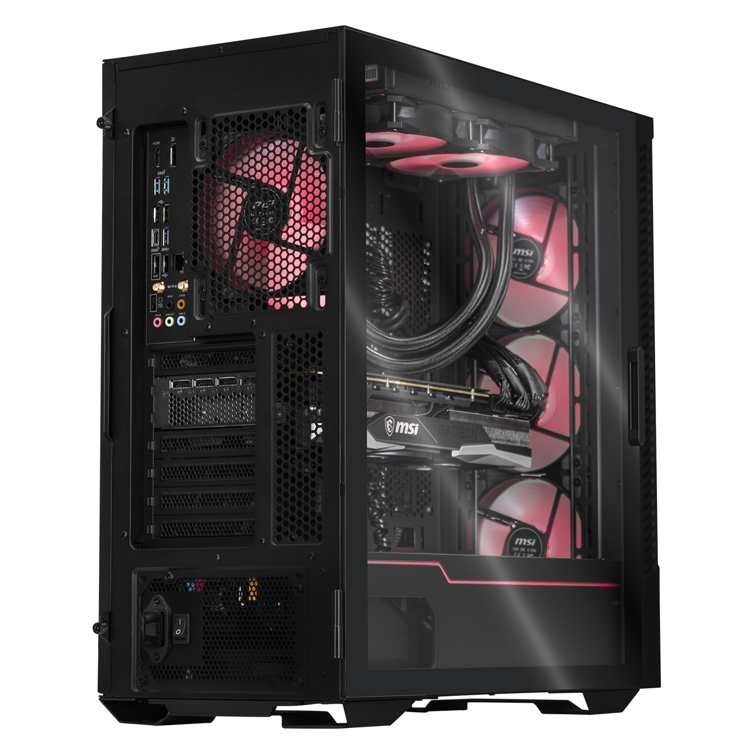 Xtreme PC Gaming AMD Radeon RX 7900 XT Ryzen 9 7900X 64GB DDR5 SSD 2TB 5TB Sistema Liquido Black 