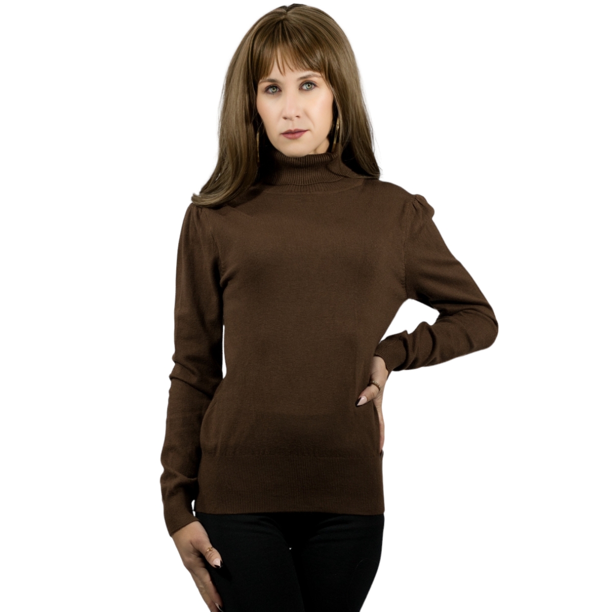 sueteres con cuello de tortuga