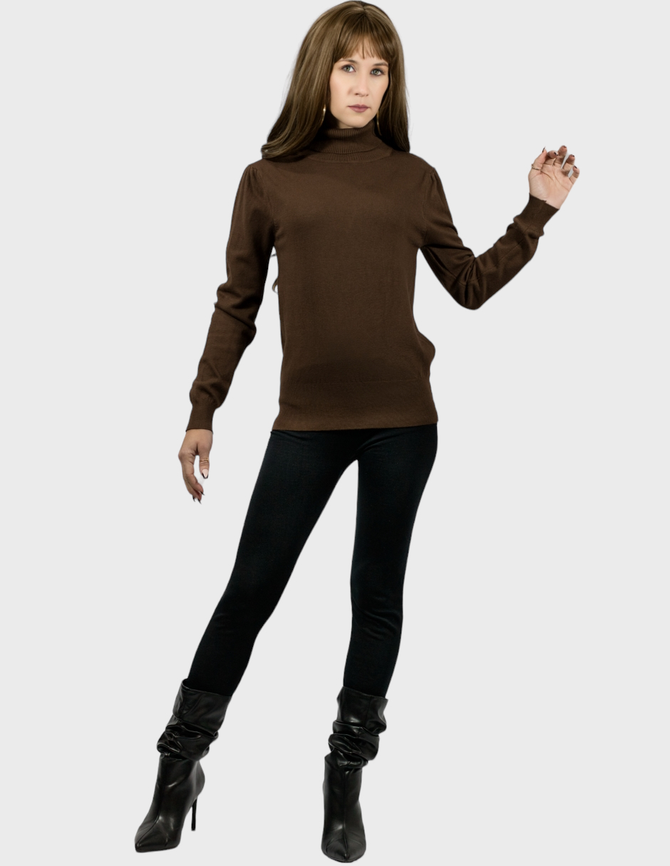 Suéter De Mujer Cuello Alto Sueteres De Dama Cuello Tortuga