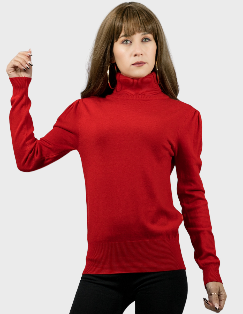 Suéter De Mujer Cuello Alto Sueteres De Dama Cuello Tortuga