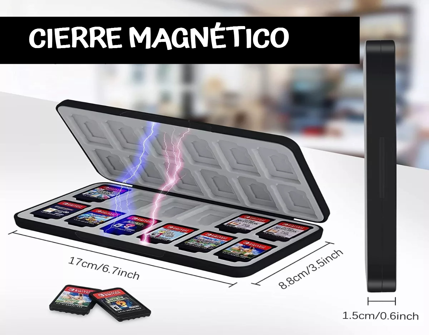 Funda De 24 Tarjetas De Juego Para Nintendo Switch/ Oled.